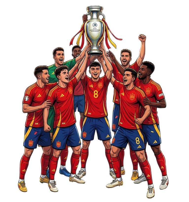 Selección levantando la copa